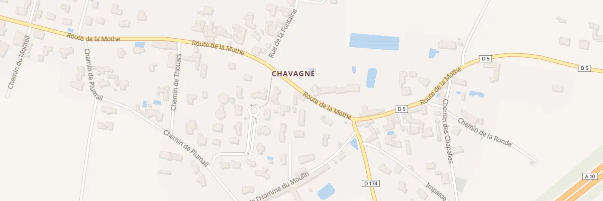 Plan du 126 Rte de la Mothe Chavagné à La Crèche