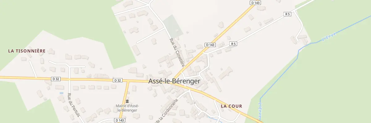 Plan du 2 Rue du Cimetière à Assé-le-Bérenger