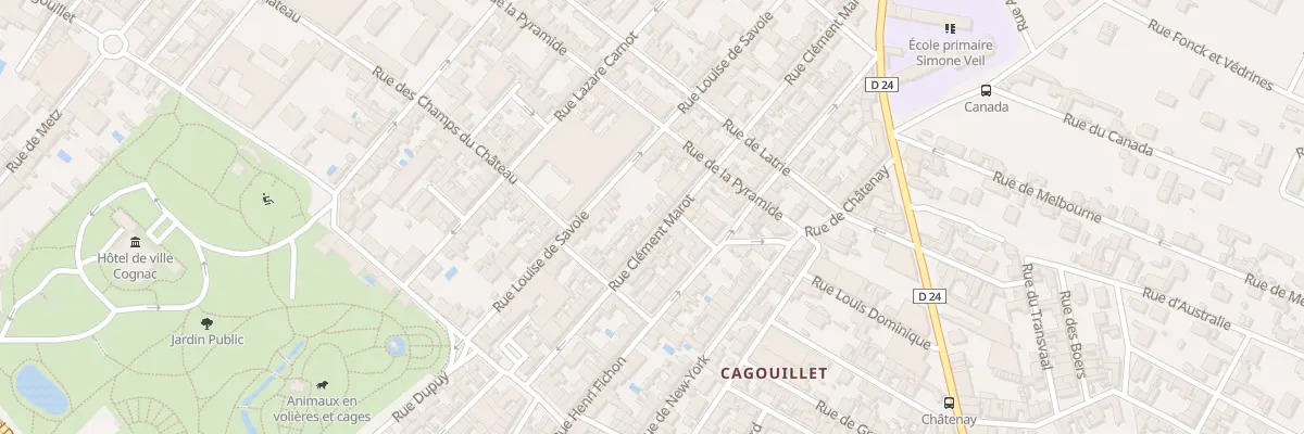 Plan du 31 Rue Clément Marot à Cognac