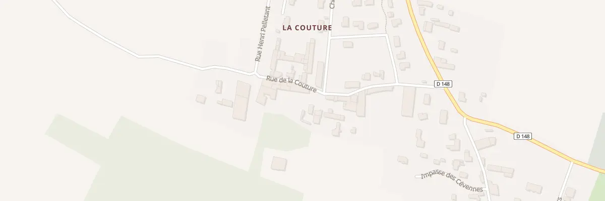 Plan du 25 Rue de la Couture à Genté