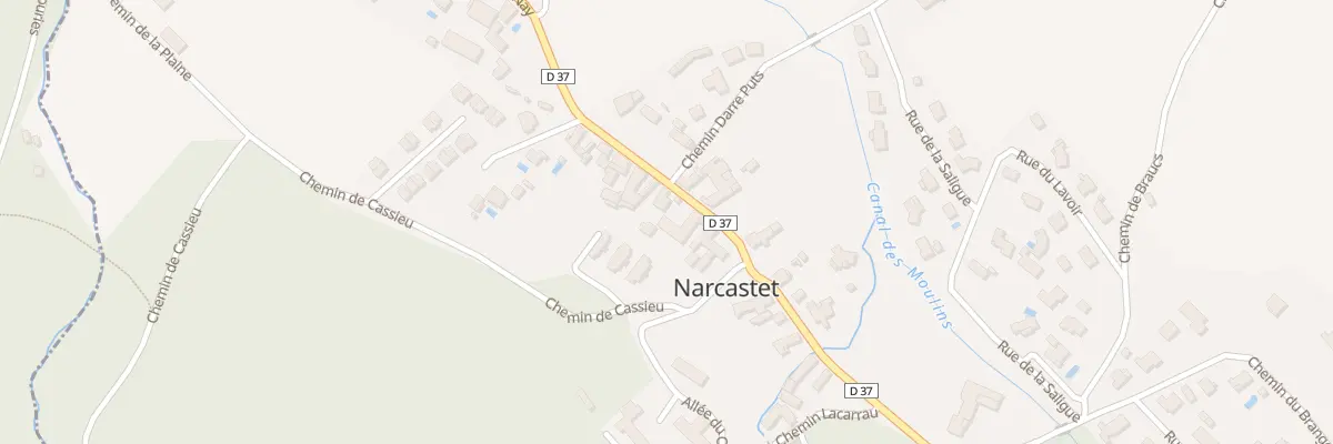 Plan du 34 Rte de Nay à Narcastet