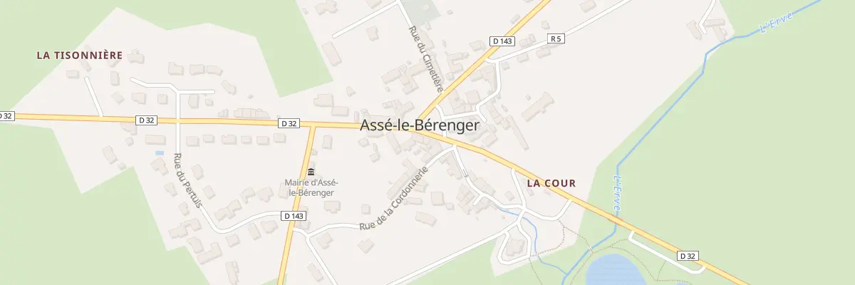 Plan du 2 Pl de l’Église à Assé-le-Bérenger