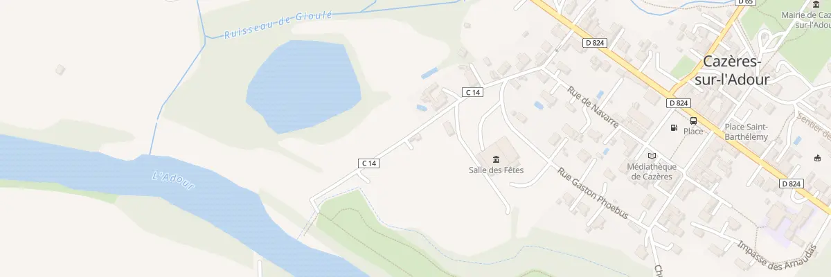 Plan du 249 Rue de Gaillat à Cazères-sur-l’Adour