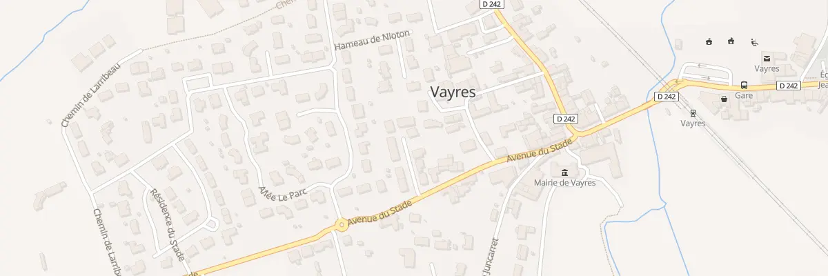 Plan du 8 Av du Stade à Vayres