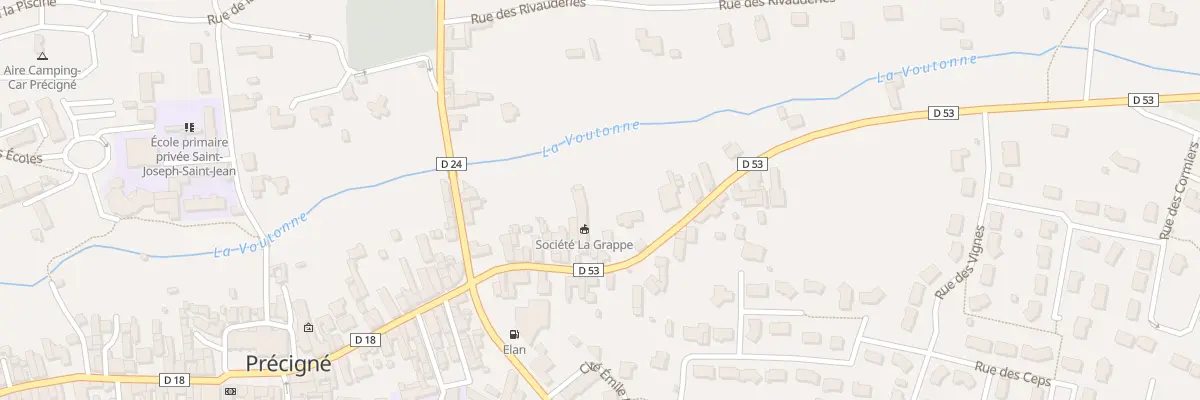 Plan du 23 Rue de la Percevaudiere à Précigné