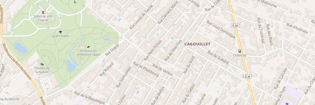 Plan du 124 Rue Henri Fichon à Cognac