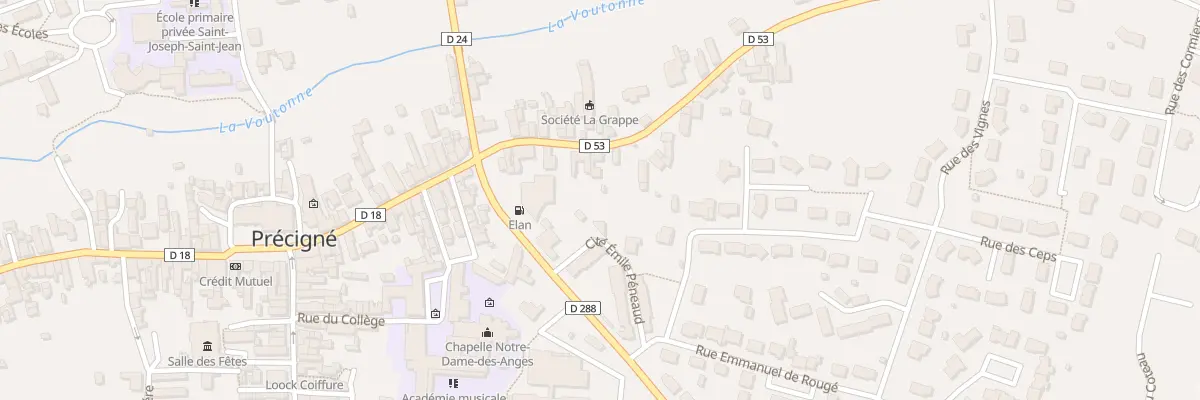 Plan du 10 Rue de la Percevaudiere à Précigné