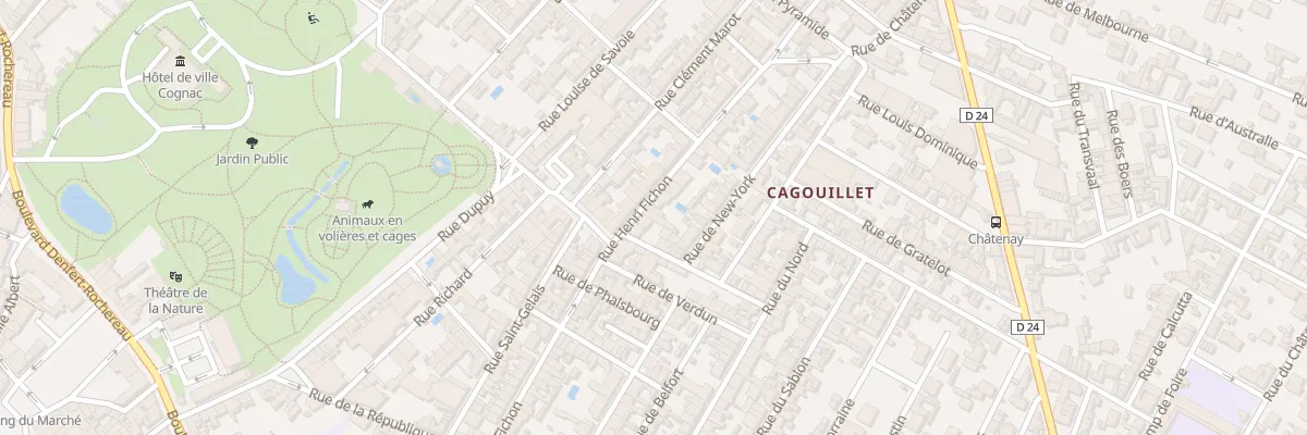 Plan du 126 Rue Henri Fichon à Cognac