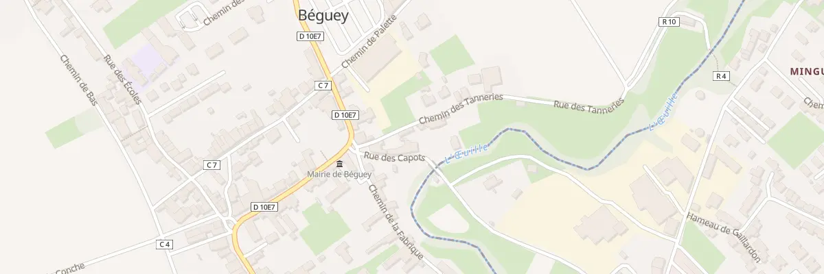 Plan du 6 Che des Tanneries à Béguey
