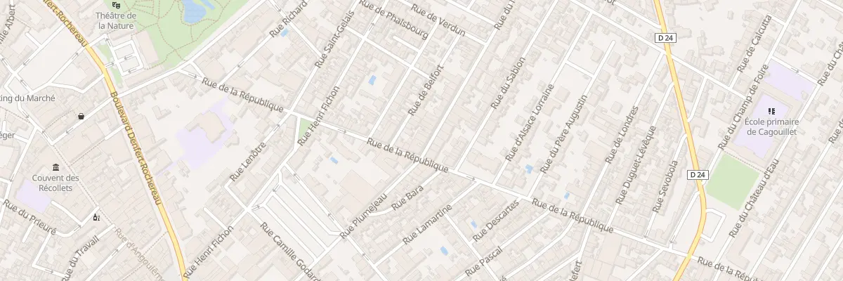 Plan du 9 Rue du Nord à Cognac