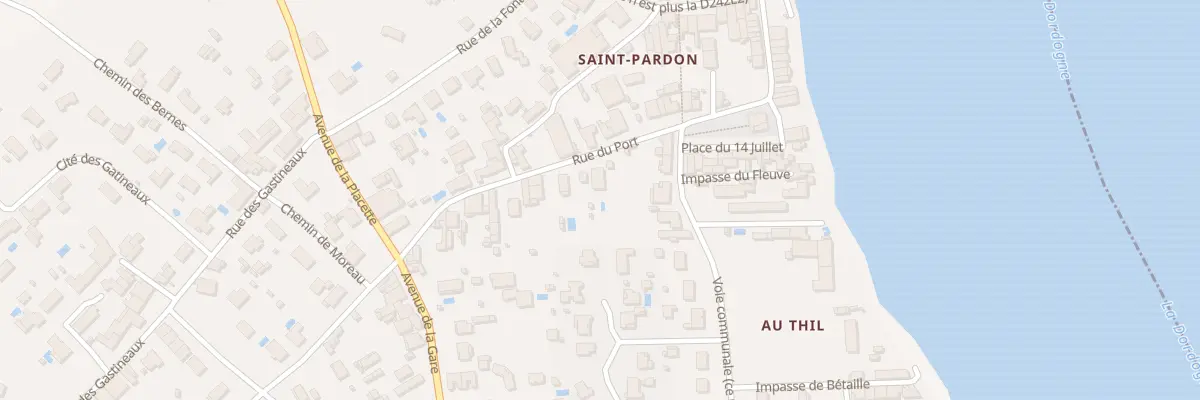 Plan du 23 Rue du Port à Vayres