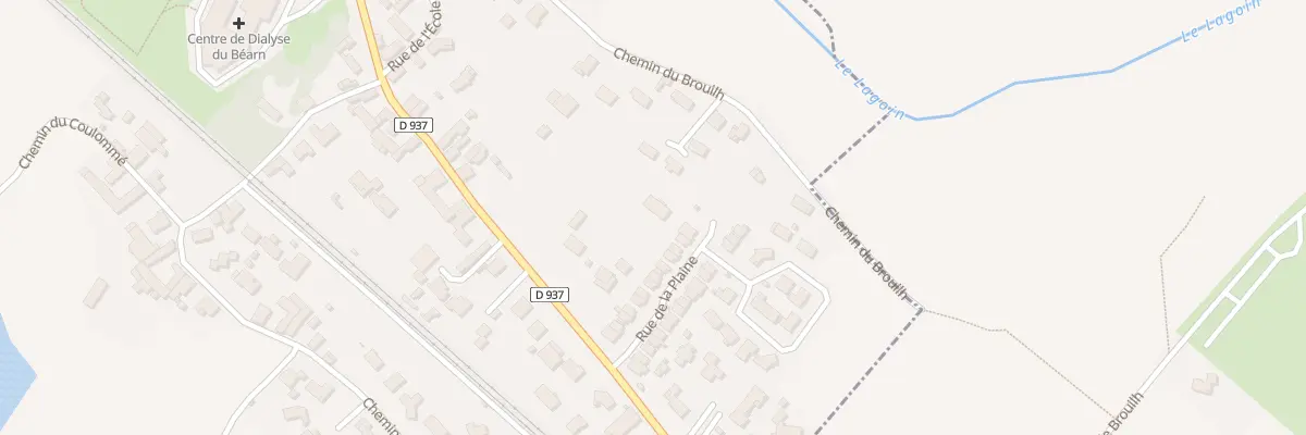 Plan du 33 Rue de la Plaine à Aressy