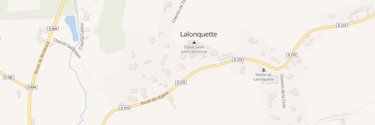 Plan du 9586 Rte de l’Eglise à Lalonquette