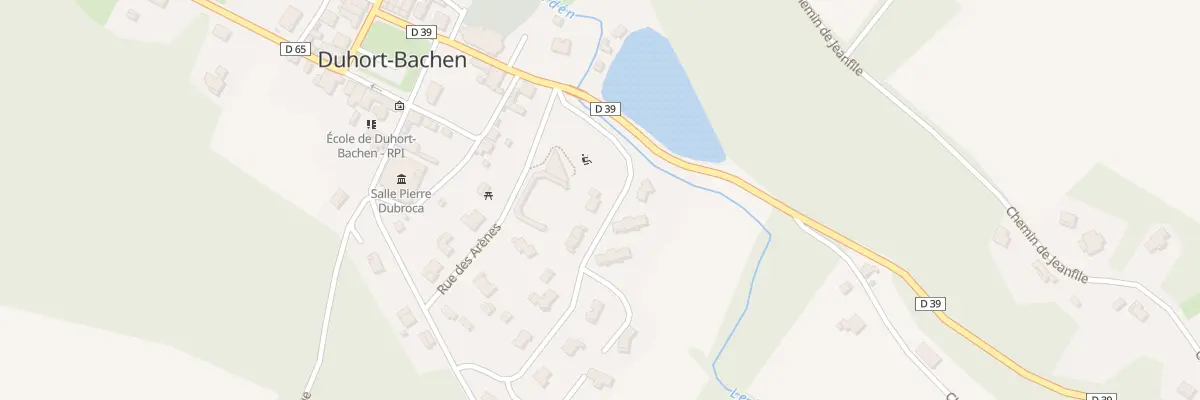 Plan du 104 Av du Lourden à Duhort-Bachen