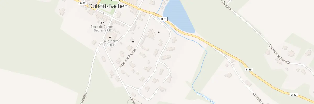 Plan du 200 Av du Lourden à Duhort-Bachen