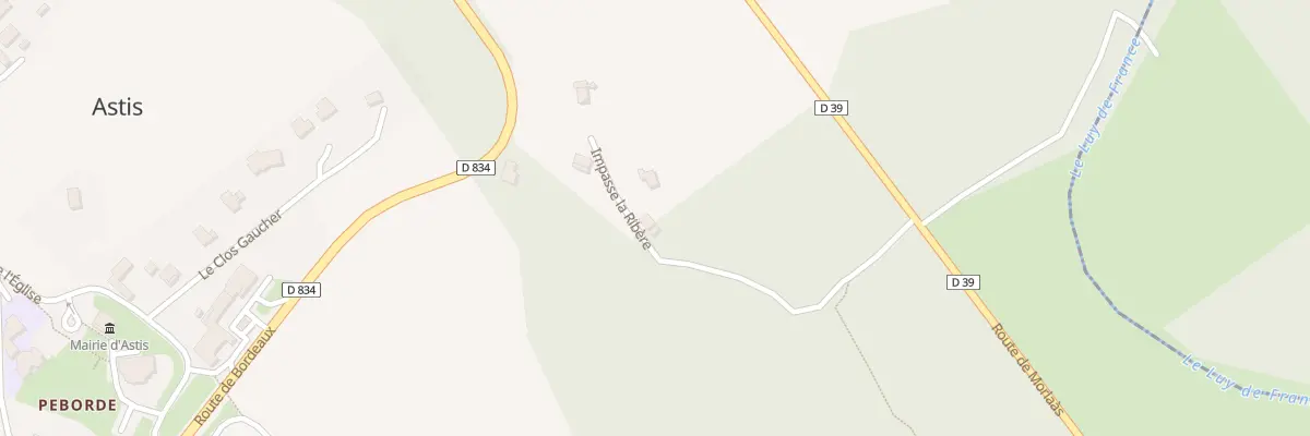 Plan du 6 Imp la Ribère à Astis
