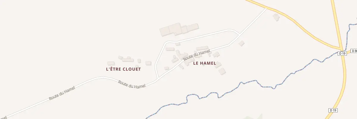 Plan du 87 Le Hamel à Lonlay-le-Tesson