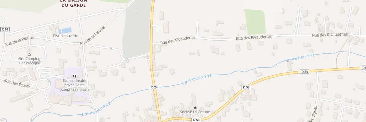 Plan du 6T Rue des Rivauderies à Précigné