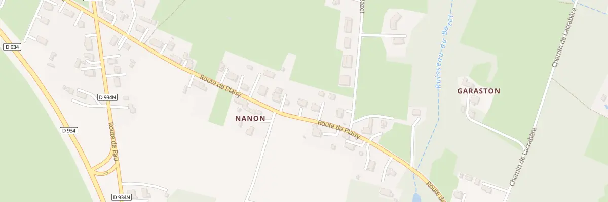 Plan du 760 Rte de Plaisy à Sarbazan