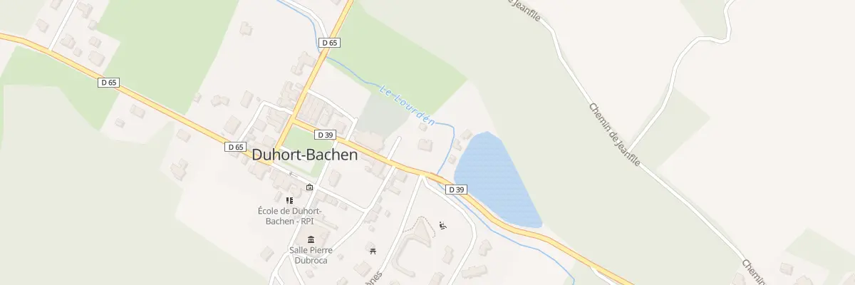 Plan du 93 Rte d’Aire à Duhort-Bachen