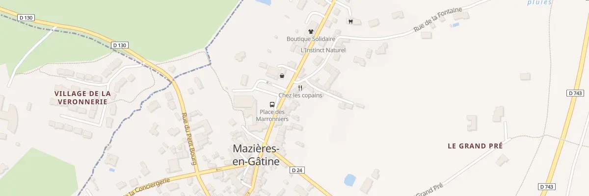 Plan du 2 Rue de la Fontaine à Mazières-en-Gâtine