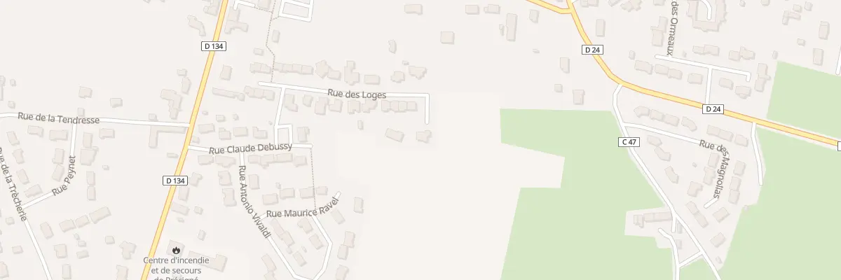 Plan du 30 Rue des Loges à Précigné
