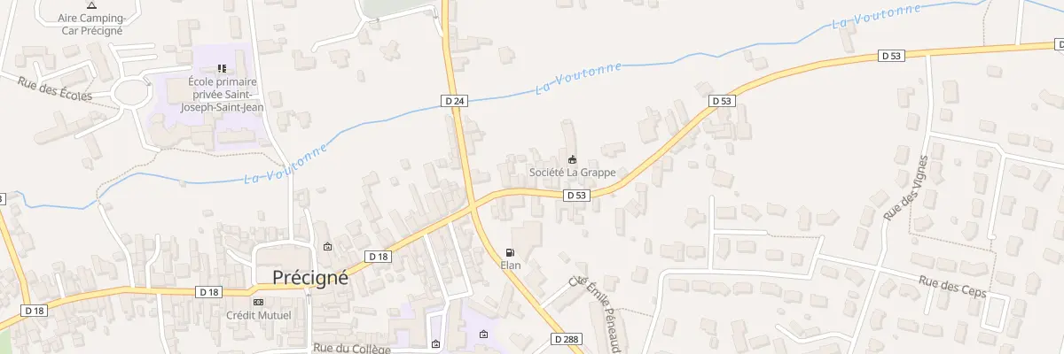 Plan du 7 Rue de la Percevaudiere à Précigné