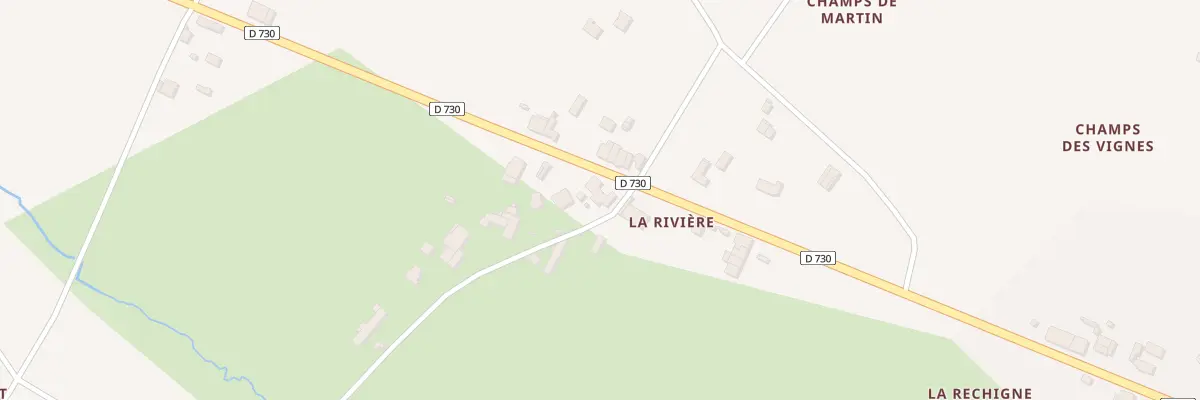 Plan du 16 D 730 La Riviere à Montguyon