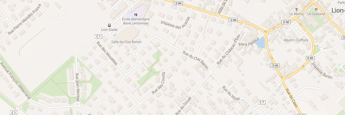 Plan du 2 Rue des Courlis à Lion-sur-Mer