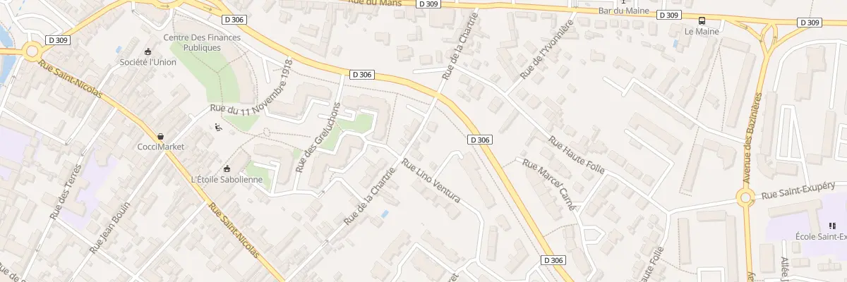 Plan du 21 Rue de la Chartrie à Sablé-sur-Sarthe