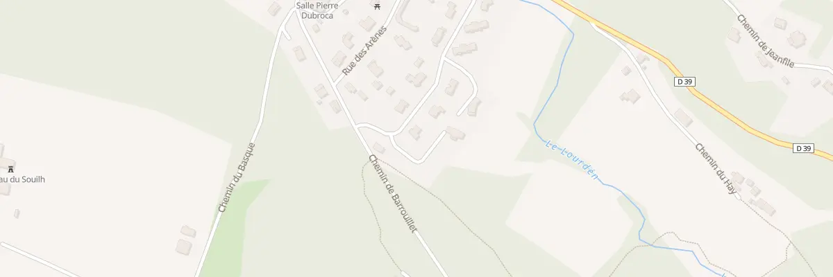 Plan du 295 Av du Lourden à Duhort-Bachen