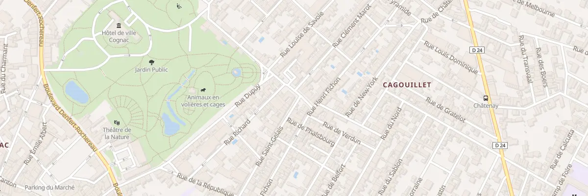 Plan du 65 Rue Saint Gelais à Cognac