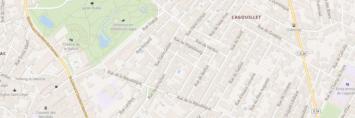 Plan du 8 Rue de Chateaudun à Cognac