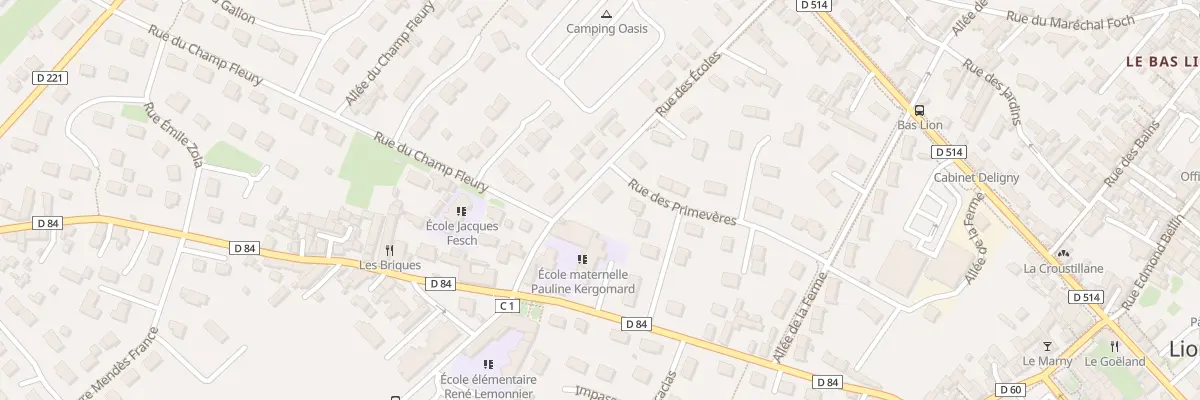 Plan du 19 Rue des Écoles à Lion-sur-Mer