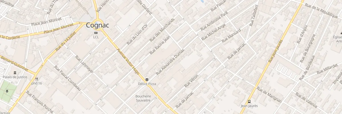 Plan du 25 Rue Alexandre Dumas à Cognac