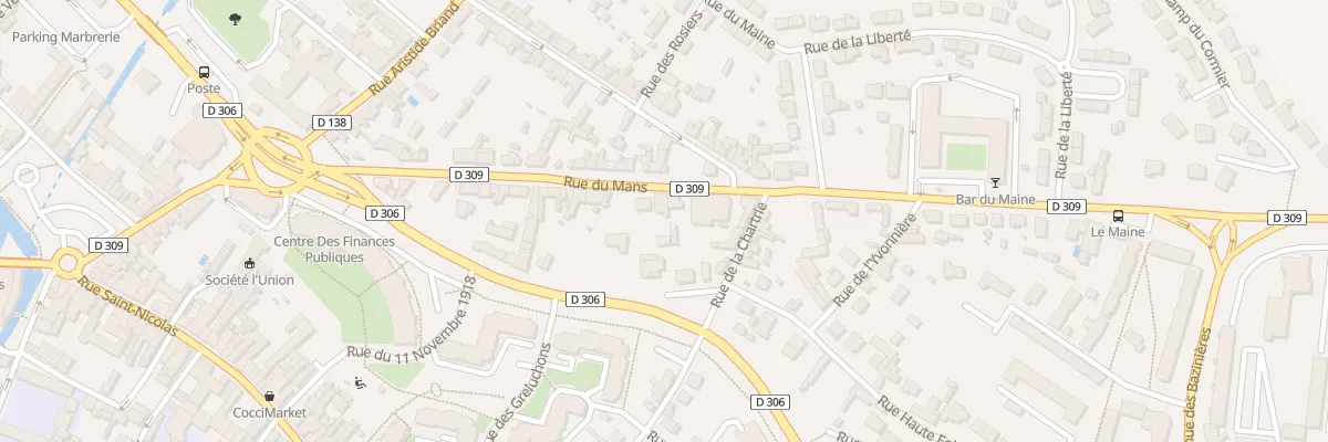 Plan du 43 Rue du Mans à Sablé-sur-Sarthe