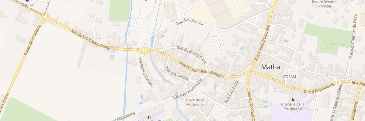 Plan du 32 Rue de Saint Jean d’Angely à Matha