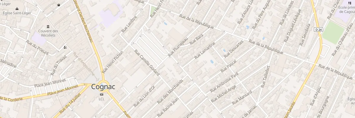 Plan du 31 Rue de Marignan à Cognac