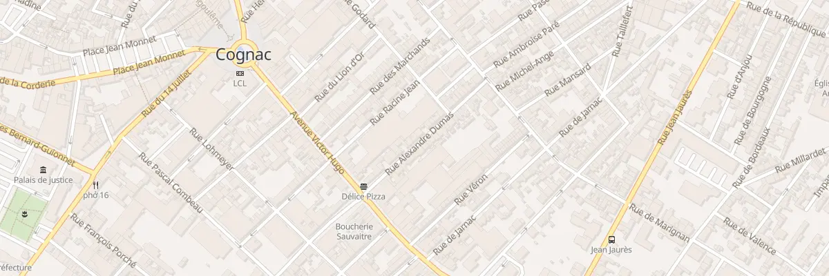 Plan du 23 Rue Alexandre Dumas à Cognac