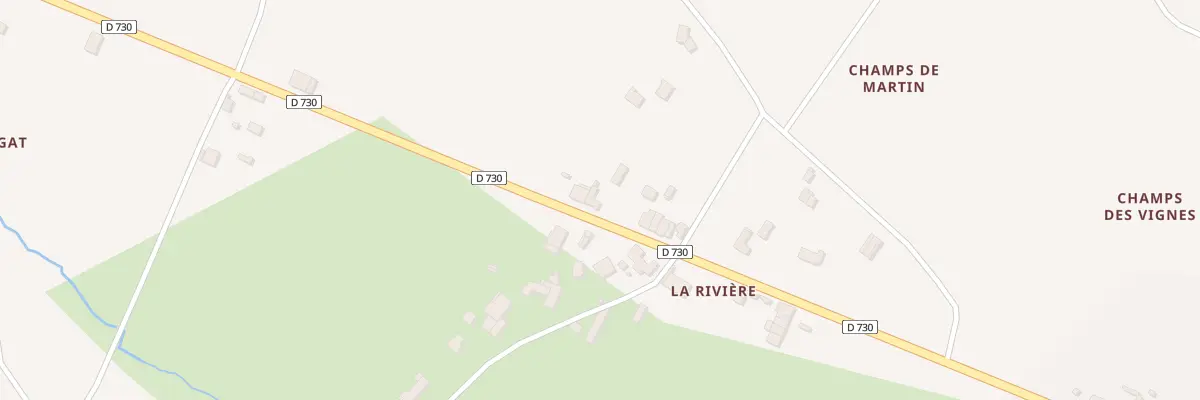 Plan du 13 D 730 La Riviere à Chepniers