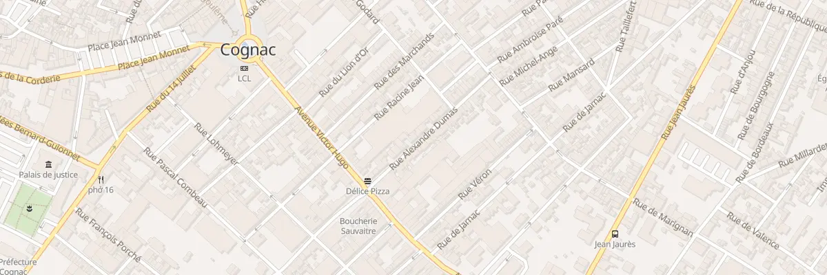 Plan du 21 Rue Alexandre Dumas à Cognac