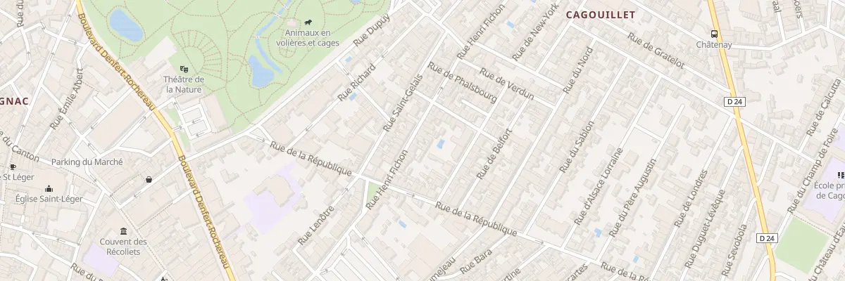 Plan du 84 Rue Henri Fichon à Cognac