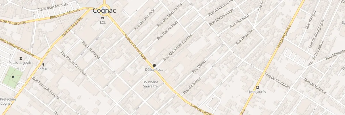 Plan du 16 Rue Alexandre Dumas à Cognac