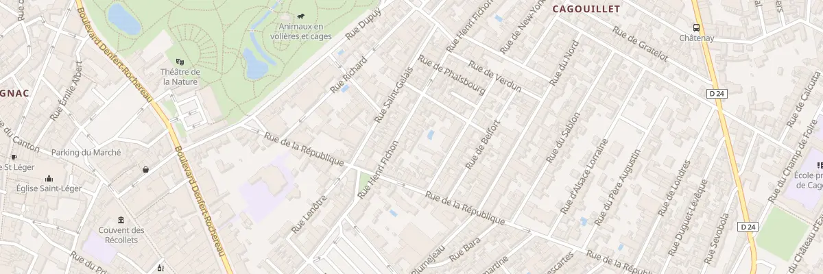 Plan du 80 Rue Henri Fichon à Cognac
