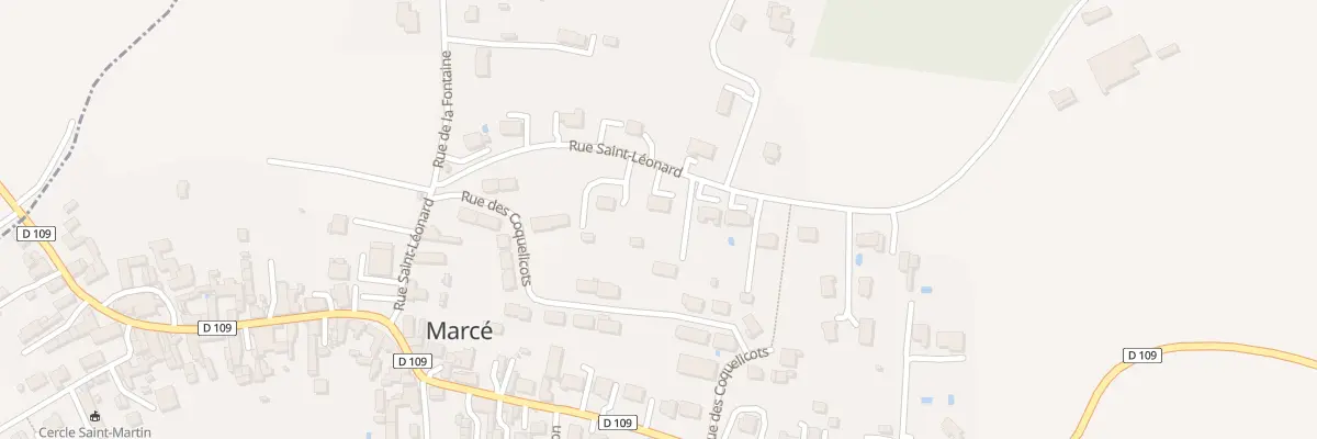 Plan du 16 Rue Saint Léonard à Marcé