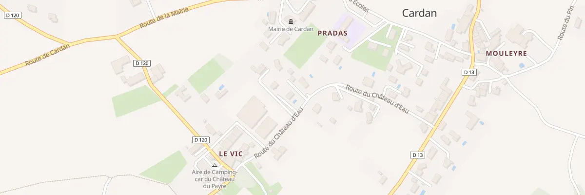 Plan du 9001 Le Vic à Cardan