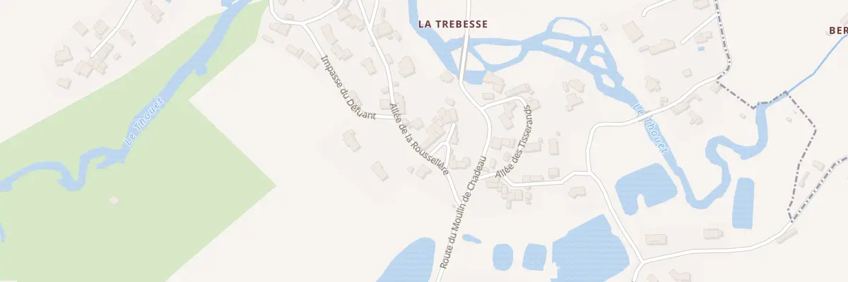 Plan du 2 All de la Rousseliere à Azay-sur-Thouet