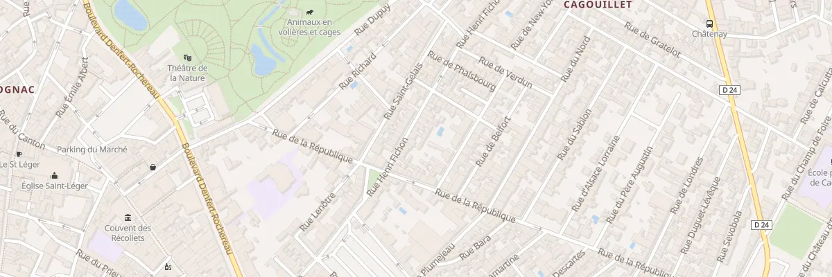 Plan du 78 Rue Henri Fichon à Cognac