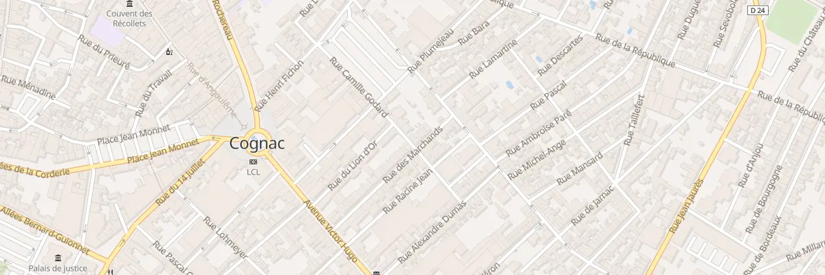 Plan du 27 Rue Camille Godard à Cognac
