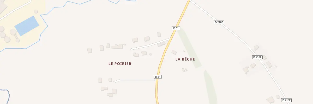 Plan du 118 Le Poirier à Saint-Hilaire-de-Briouze